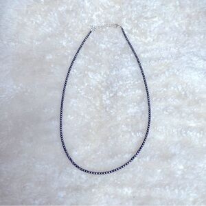 Sterling Silver Navajo Strung Pearl Necklace